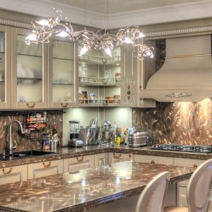 Шикарная серая кухня